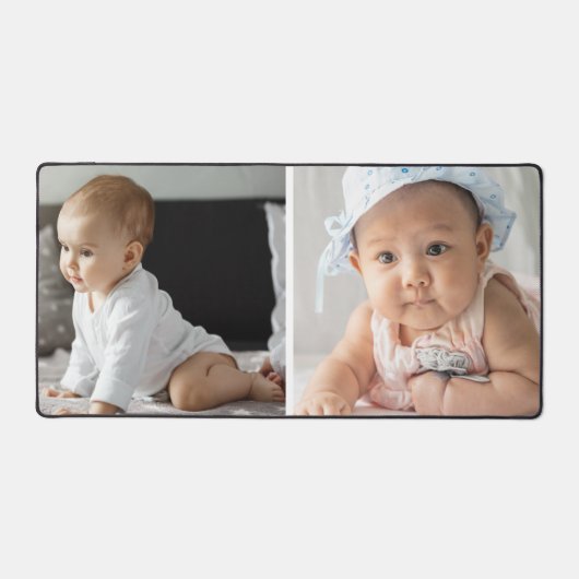 2フォトコラージュカスタムギフト デスクマット (正面)