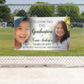 2フォトコラージュパーソナライズされたスクリプトの卒業 横断幕 (インサイチュ)