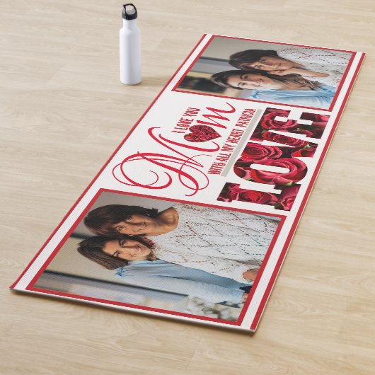 2フォトコラージュフローラモダンマエレガントザー日 ヨガマット (インサイチュ)