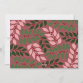 2フォトコラージュJoy Script Season's Greetingバラ シーズンカード (裏面)