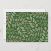 2フォトコラージュJoy Script Season's Greeting Olive シーズンカード (裏面)