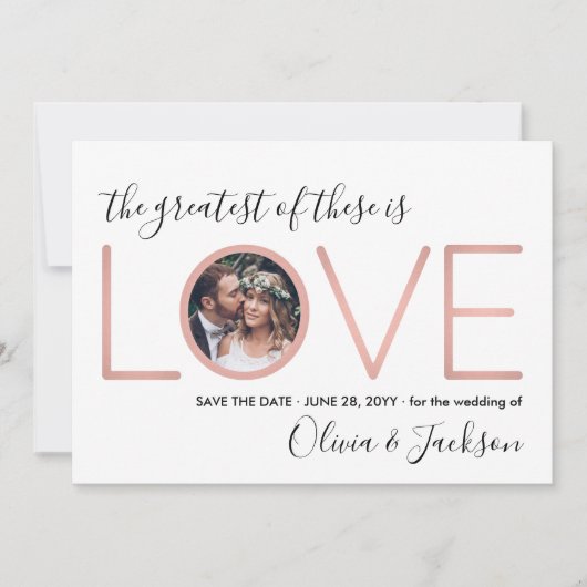 2フォトコリント愛の結婚式の日付を保存 セーブザデート (正面)