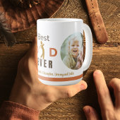 2フォトゴル最高のフパパはクール常にモダン父親の日 コーヒーマグカップ