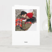 2フォトゴールデンモダンクリスマスグリーティング シーズンカード (裏面)