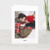 2フォトゴールデンモダンクリスマスグリーティング シーズンカード (裏面)