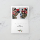 2フォトゴールデンモダンクリスマスグリーティング シーズンカード (内部)