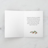 2フォトゴールデンモダンクリスマスグリーティング シーズンカード (内部)