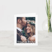 2フォトシックデコタイポグラフィ&ニューアドレス結婚ズ サンキューカード (正面)