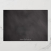 2フォトシャルボードヴィンテージカスタムクリスマス 箔シーズンカード (裏面)