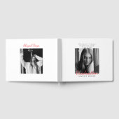 2フォトシンプルミニマモダンリスト卒業 ゲストブック (全面)