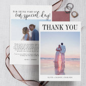 2フォトシンプルモダン結婚 サンキューカード