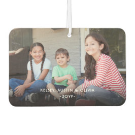 2フォトシンプル文字ホワモダンイト カーエアーフレッシュナー