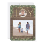 2フォトジョイオーナメントヴィンテージウッド&ガーランドライト