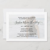 2フォトスイート16モダン第ミニマル1誕生日 招待状 (裏面)