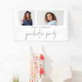 2フォトスクリプトウェルカム卒業パーティー 横断幕 (インサイチュ)