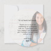 2フォトスクリプトカスタマイズハートドッグ卒業 サンキューカード (裏面)