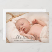 2フォトスクリプト名の誕生のお知らせ (正面/裏面)