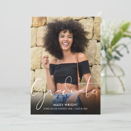 2フォトスクリプト大学院卒業 案内状 (スタンド正面)