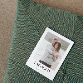 2フォトスモダンクリプトQRコード婚約パーティ 案内状