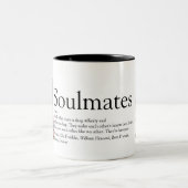 2フォトソパーソナライズされたルメイト定義2トーン ツートーンマグカップ (中央)