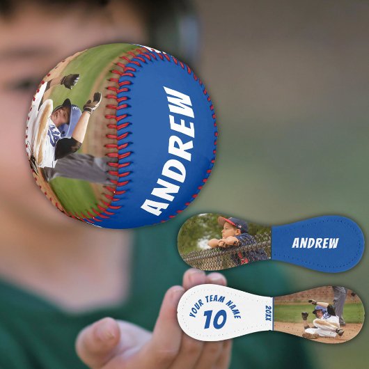 2フォトソフトボールのプレイヤー名番号チームブルー ソフトボール