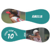 2フォトティール（緑がかった色）プレーヤー番号チーム名 ソフトボール (パネル)