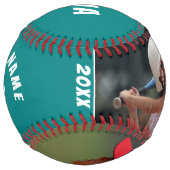 2フォトティール（緑がかった色）プレーヤー番号チーム名 ソフトボール (裏面)