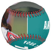 2フォトティール（緑がかった色）プレーヤー番号チーム名 ソフトボール (正面)