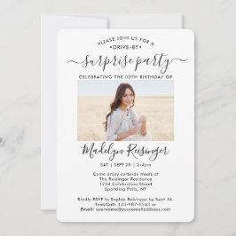 2フォトドライブバイサプライズバースデーパーティーパレード 招待状