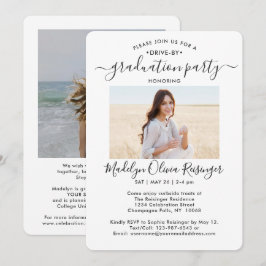 2フォトドライブバイ卒業パーティーカーパレード 招待状