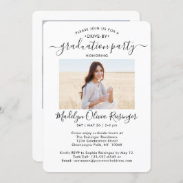 2フォトドライブバイ卒業パーティーカーパレード 招待状