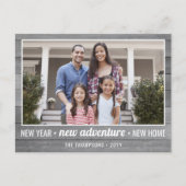 2フォトニューイヤーアドベンチャーファームハウスホームムービング シーズンポストカード (正面)