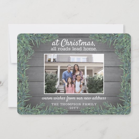 2フォトニューホームファームハウスグリーンリー&ウッドムービング シーズンカード (正面)
