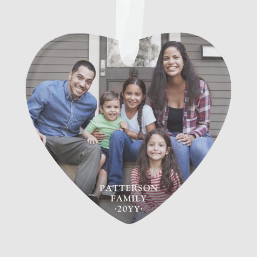 2フォトニューホーム初めてのクリスマスフェイク大理石ハート オーナメント (裏面)