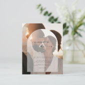 2フォトバジェットエレガモダンントウェディング招待状 (スタンド正面)