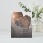 2フォトバジェットシンプル結婚式招待状 (スタンド正面)