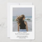 2フォトバーチャルオンラインのサプライズ誕生日パーティー 招待状 (裏面)