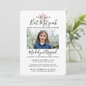 2フォトバーチャルバルミツワーピモダンンクローズ金ゴールド 招待状 (スタンド正面)