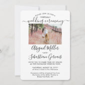 2フォトバーチャル結婚のライブストリーム長距離 招待状 (正面)