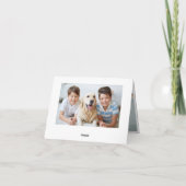 2フォトパインコーンリースメリークリスマスグリーティング シーズンカード (裏面)