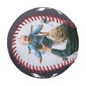 2フォトパーソナライズされたワールドの最高のパパChalkboard 野球ボール (正面左)