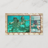 2フォトビューティフルマーメイドバラ金ゴールドビーチ 名刺 (裏面)