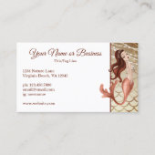 2フォトビューティフルマーメイドバラ金ゴールドビーチ 名刺 (正面)