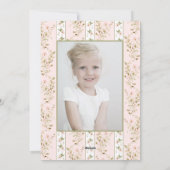 2フォトピンクフローラコテージコアクリスマス シーズンカード (裏面)