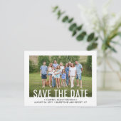 2フォトファミリー懇親会パーティーピクニック日付を保存 案内ポストカード (スタンド正面)