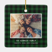 2フォトファーストクリスマスニューホーム素朴 セラミックオーナメント (裏面)