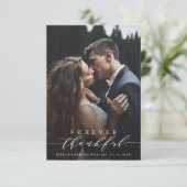 2フォトフォーエバー感謝結婚のサンキューカード サンキューカード (スタンド正面)