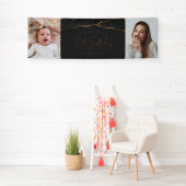 2フォトブラック金ゴールドアゲート21歳の誕生日 横断幕 (インサイチュ)