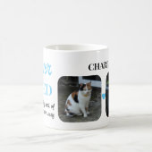 2フォトペットロス記念ブルー コーヒーマグカップ (中央)