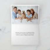 2フォトホリーベリーリースクリスマスグリーティング シーズンカード (内部)